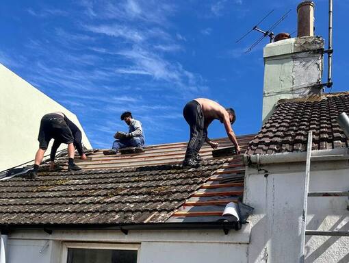 FS Roofing Bagshot 15 This is a photo of a roof being repaired in Bagshot. Installation carried out by FS Roofing Bagshot