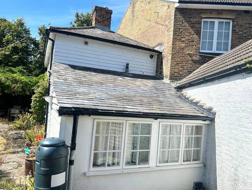 FS Roofing Bagshot 17 This is a photo of a roof needing repair in Bagshot
