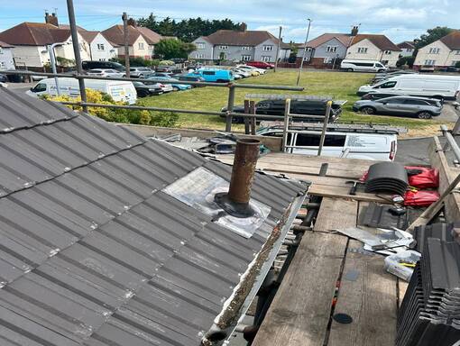 FS Roofing Bagshot 18 This is a photo of a roof installation being carried out in Bagshot. Installation carried out by FS Roofing Bagshot
