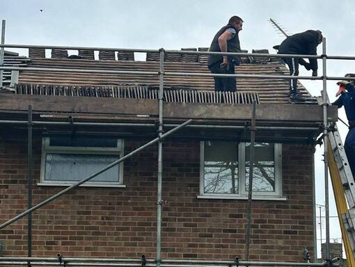 FS Roofing Bagshot 19 This is a photo of a roof being repaired in Bagshot. Installation carried out by FS Roofing Bagshot