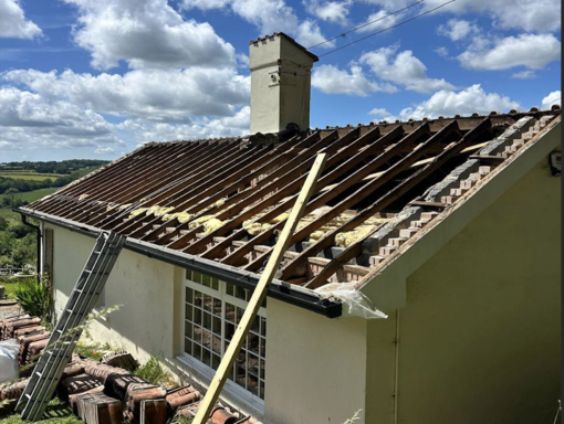 FS Roofing Bagshot 82 This is a photo of a roof being repaired in Bagshot. Installation carried out by FS Roofing Bagshot